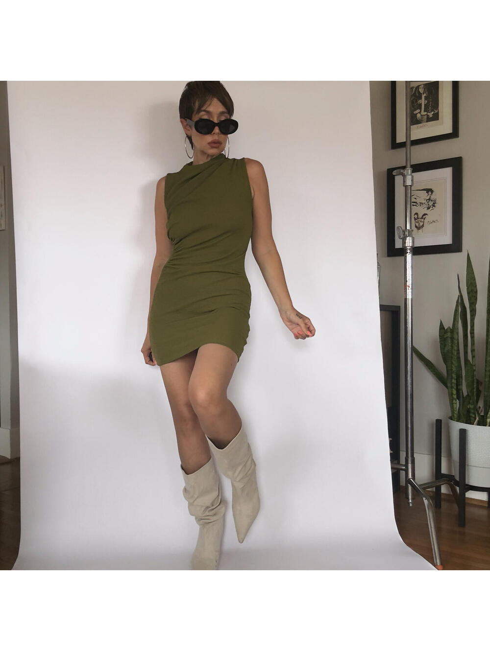 Green Mini Dress - Picture 8 of 8